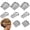 Black, variant on 8 Piece U-Shape Hair Combs for Women's French Twist Updo and Bun Vintage Styling (Black)