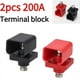 thumbnail image 1 of 2 Piezas 200A Terminal de Almacenamiento de Energía de Alta Corriente Bloque de Terminales de Conector de Batería DC500V M8 Diámetro del Núcleo del Cable Litio, 1 of 9