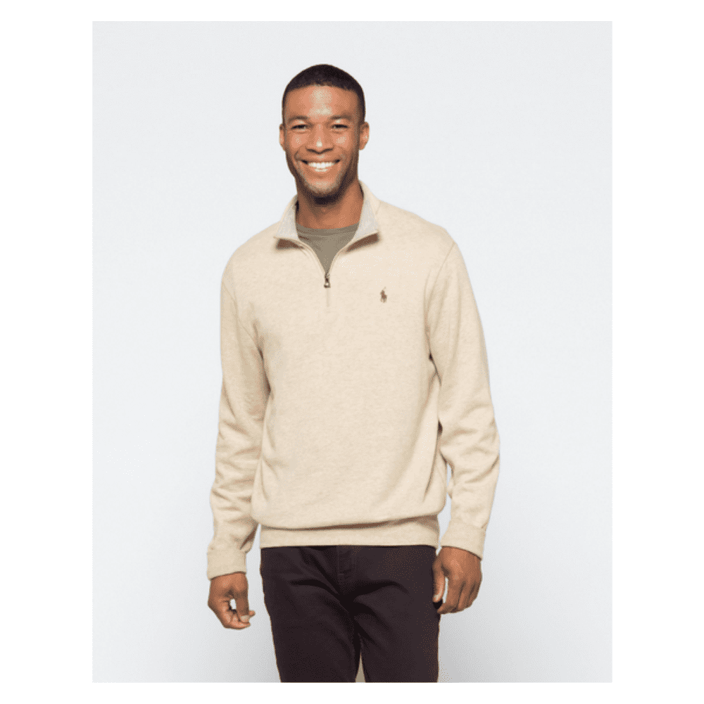 Polo Ralph Lauren Men's BigandTall Jersey Quarter-Zip Pullover