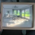 thumbnail image 2 of Lámpara de mesa Atmosphere, lámpara moderna, pintura para pared, decoración de dormitorio (B), 2 of 7