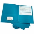 thumbnail image 5 of Business Source, BSN78555, 8-1/2x11 Double Pocket Portfolio, 25 / Box, Teal, 5 of 6