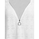 thumbnail image 3 of Camiseta Broderie Anglaise Manga Raglie Anglaise Rosegal Camisetas tallas grandes, 3 of 5