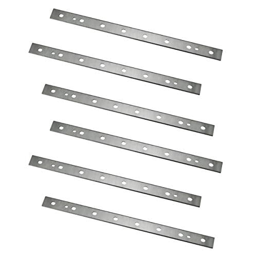 POWERTEC 128000DD 13" HSS Planer Blades Replacement for DEWALT DW7352 DW735 - Set of 6