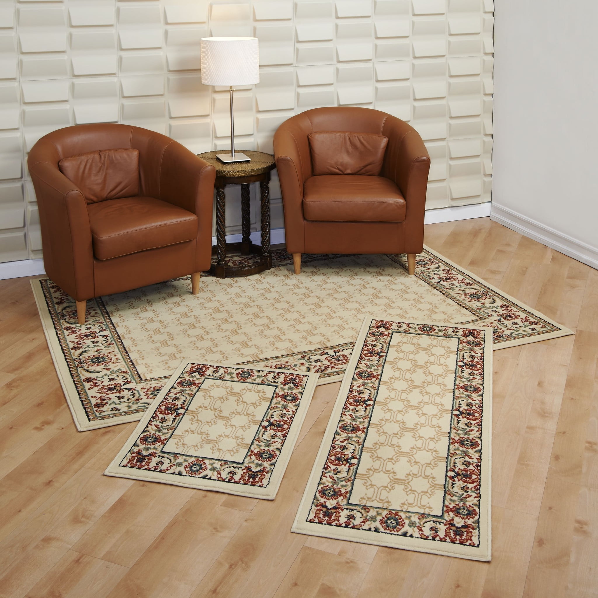 Lorraine Collection 3 Pc Area Rug Set Size 5x7 Rug 22 x59 Runner 22 lorraine-collection-3-pc-area-rug-set-size-5x7-rug-22-x59-runner-22