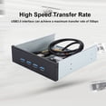 thumbnail image 1 of 19PIN To USB3.0 HUB Panel, High Speed Professional Design Optical Front Panel 4 Port  for OS X for CD ROM, 1 of 7
