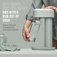 thumbnail image 2 of Mysoda Ruby 2 Sage Green Sparkling Water Maker - Silent Carbonated Water Machine Made of Robust Long-Lasting Aluminium & 1L Water Bottle - Without CO2 Cylinder - Colour Sage Green, 2 of 5