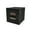Black crate - Sand bins, variant on UbeCube Grabinet™ 1x2 - Crate with Two Large Storage Bins