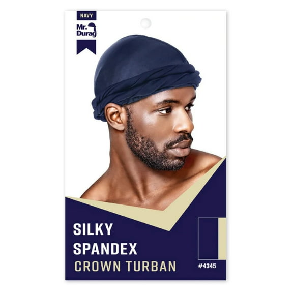Mr. Durag Silky Spandex Crown Turban - Choose Your Color