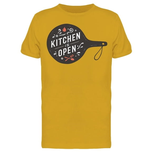 Retro Kitchen Is Open Graphic Tee Men's -Image by Shutterstock
