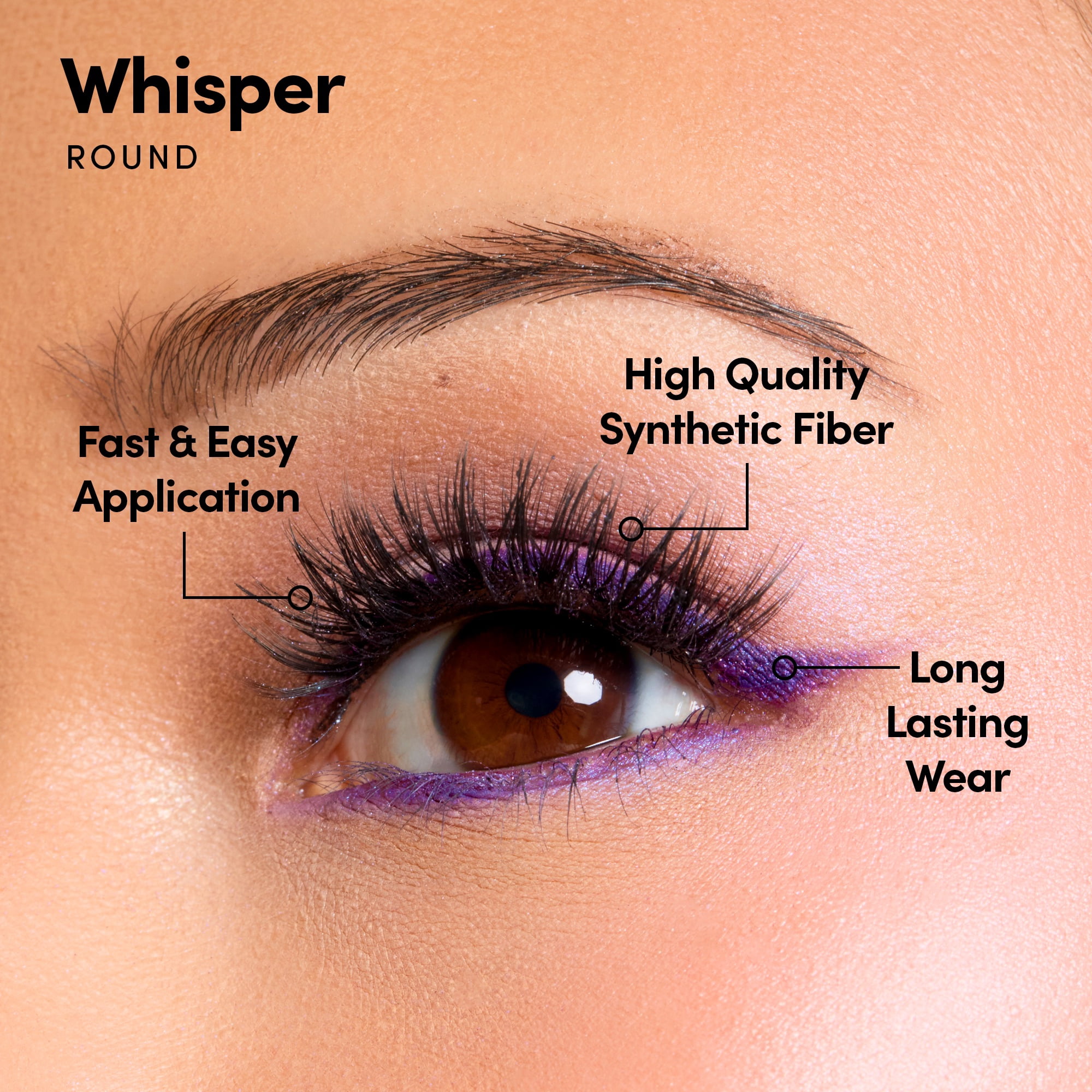DIGI by Glamnetic Spooky Sweet Wispy Cat Eye Glue on Lashes, 5 pack
