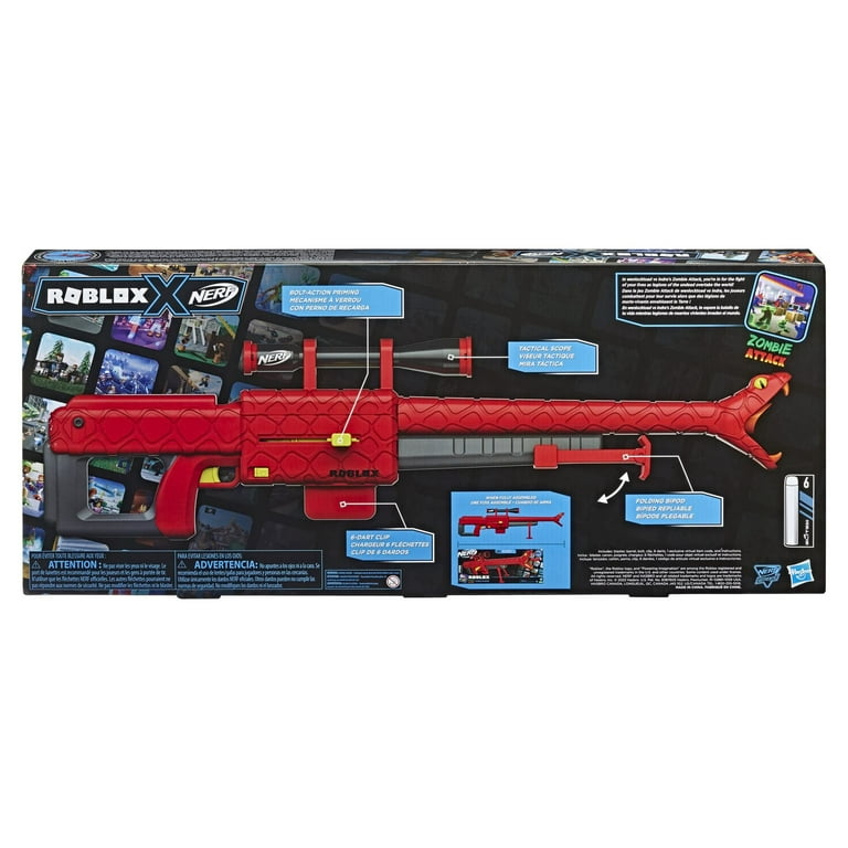 Nerf Roblox Zombie Attack Viper Strike Sniper Dart Blaster $30