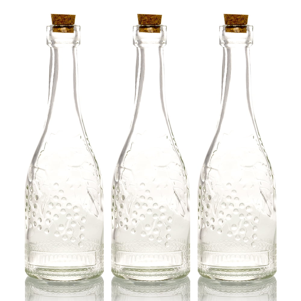 Download BULK PACK (3) Stella Clear Vintage Glass Bottle Wedding ...