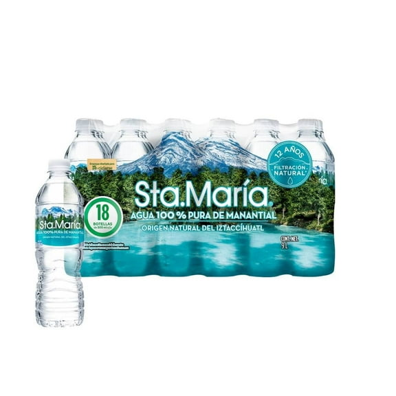 Agua Sta.María 18 botellas con 500ml c/u