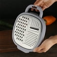 thumbnail image 6 of Stainless Steel Cheese Grater Handheld with Soft Handle, 3-In-1 Blades for Kitchen, Spices, Ginger, Lemon Zester, Dishwasher Safe, Can You Handle It, 6 of 9