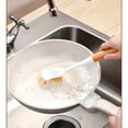 thumbnail image 5 of Long Handle Pan Brush - Kitchen Dishwashing Brush for Non-Stick Pans, Non-Oil Stain Cleaning Tool, Easy to Reach Pan Bottoms, Durable Bristles for Fruitful Cleaning,Orange,1pcs, 5 of 5