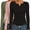 Black / Pink / Army Green (3pcs), variant on Women's Long Sleeve Henley Shirts Button Ribbed Knit Tops Basic Layering Slim Fit Soft Thermal Underwear Tops