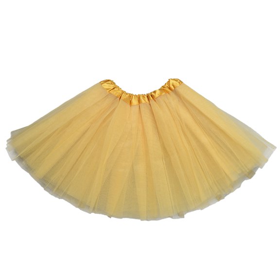 Tutus for Women Layered Tulles Teen Girls Short Skirts Costume Tutus Party Dance Skirt Womens Skirt Gold One Size