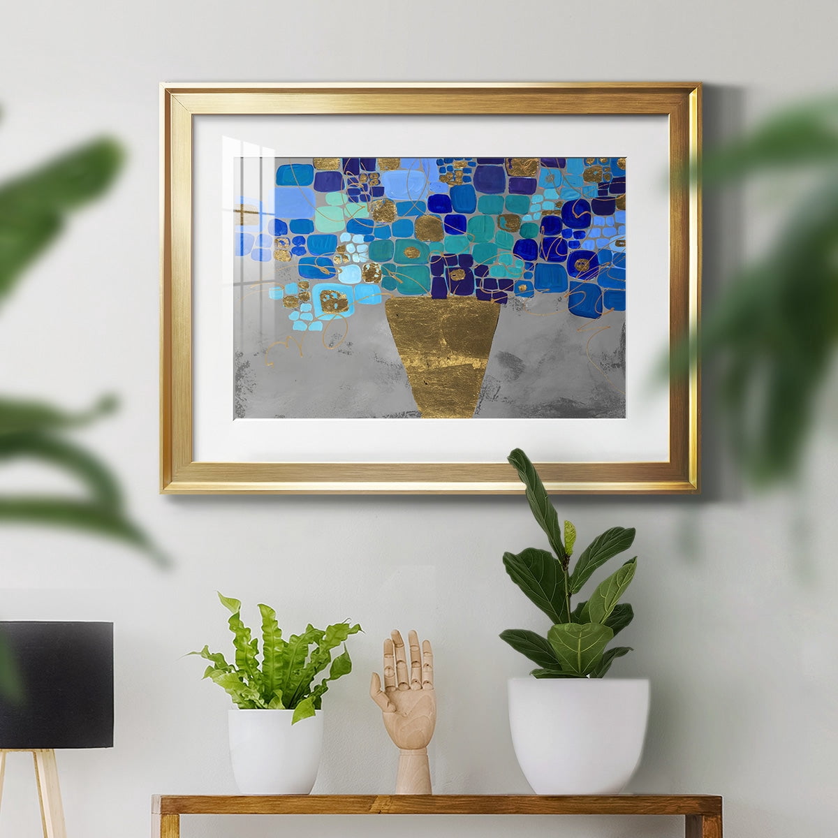 Blue Love Premium Framed Print - Ready to Hang