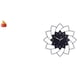 thumbnail image 1 of Adorno De Cuenco De Tesoro Para Festival Y Reloj De Pared Con Flores Acrílicas, Arte Decorativo Para Dormitorio, Inauguración De La Casa Y Decoración De Pared De Cafetería, Regalo, 1 of 8