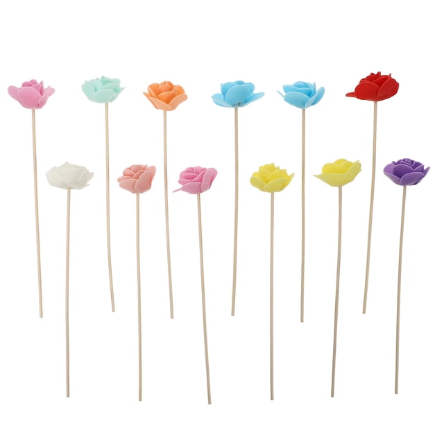 Miangastore Aromatherapy Accessories Colorful Aromatherapy Flowers Rattan Rods (Mixed Color)