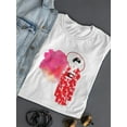 thumbnail image 3 of Beautiful Japanese Kimono Girl T-Shirt Women -Image by Shutterstock, Female XX-Large, 3 of 4