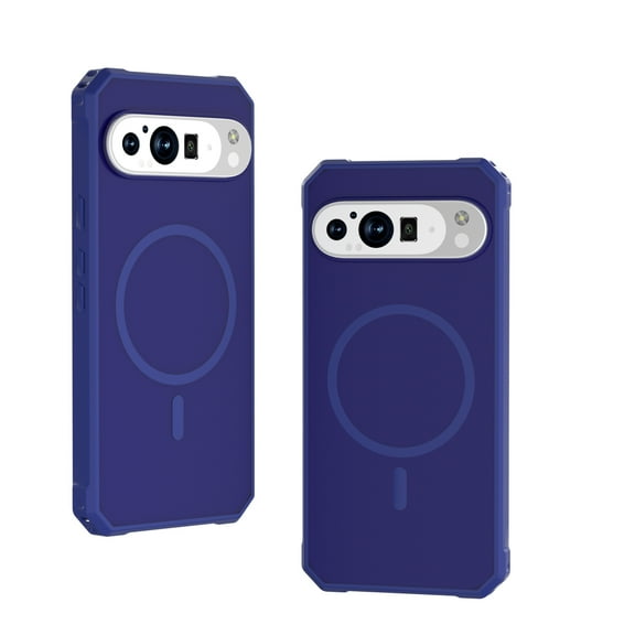 for Google Pixel 9 Pro XL Case, Compatible with Magsafe, Military-Grade Protection, Yellowing Resistant, Four Corner Shockproof, Scratch-Resistant Back Slim Phone Case,Darkblue