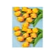 thumbnail image 1 of Flores de tulipanes artificiales de tacto real, flores de tulipanes falsos, ramos de boda para decoración de boda, hogar, jardín, 20 piezas (rojo atardecer) Rojo Verde, 1 of 5
