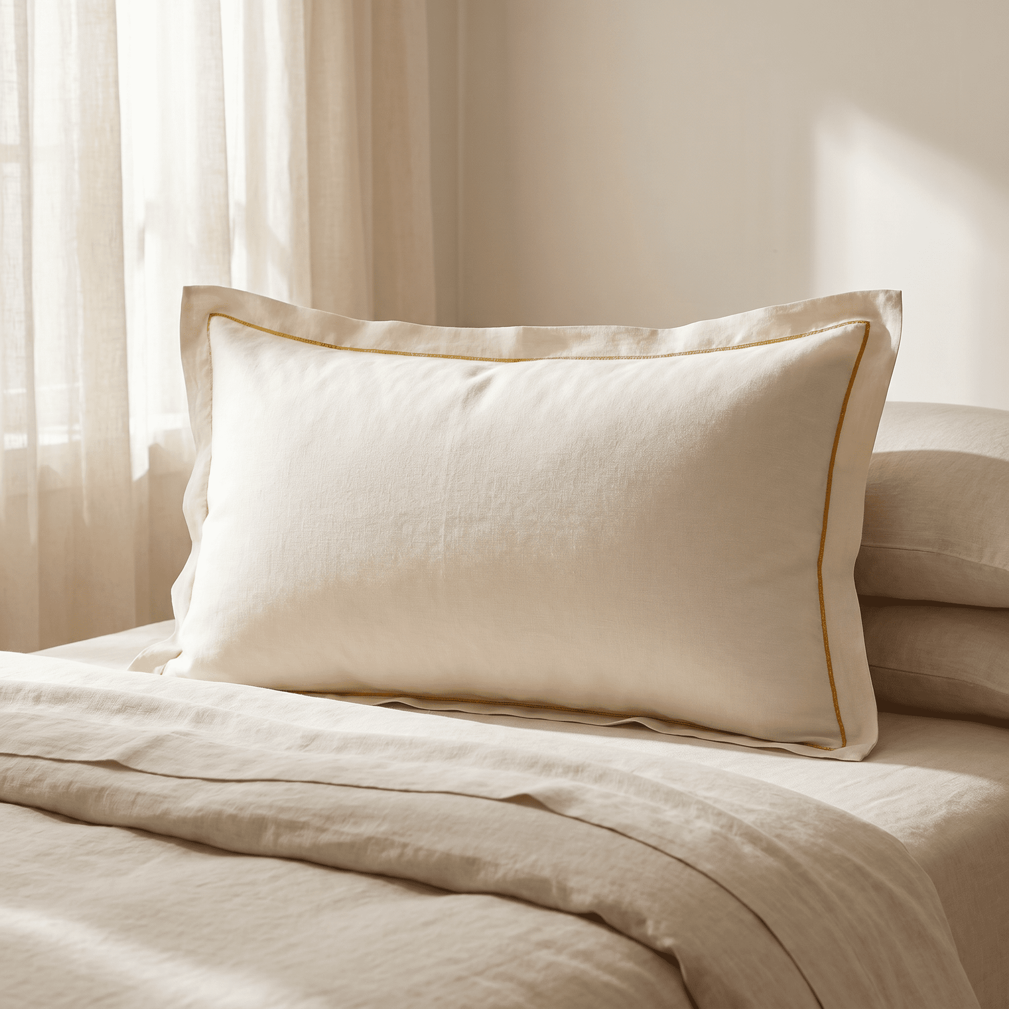 Unique Bargains 2Pcs Smooth Wrinkle Resistant Cotton Pillowcase Queen Milk White