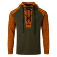thumbnail image 4 of Casual Shirts for Men /Fall Hooded Sweatshirt with Color Drawstring Shirt Long Sleeve Athletic Streetwear for S, 4 of 6