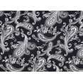 thumbnail image 2 of Zelouf Charmeuse Print  , Sewing, DIY, Crafts Fabric by the Yard, 911 Blk/ivy, 20 Yard, 2 of 2