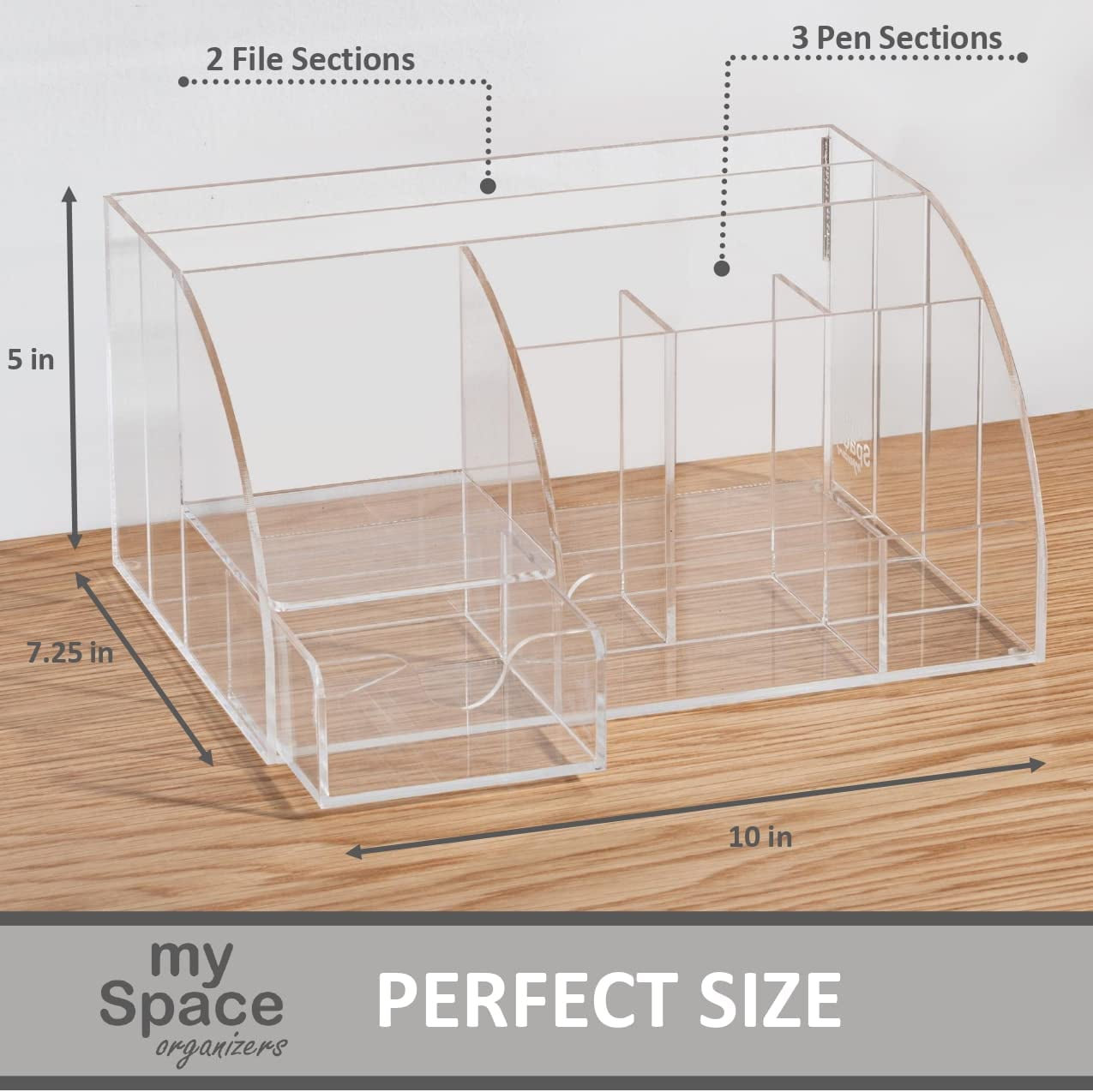 Clear Acrylic Desk Organizer For Home Office Supplies Accessories