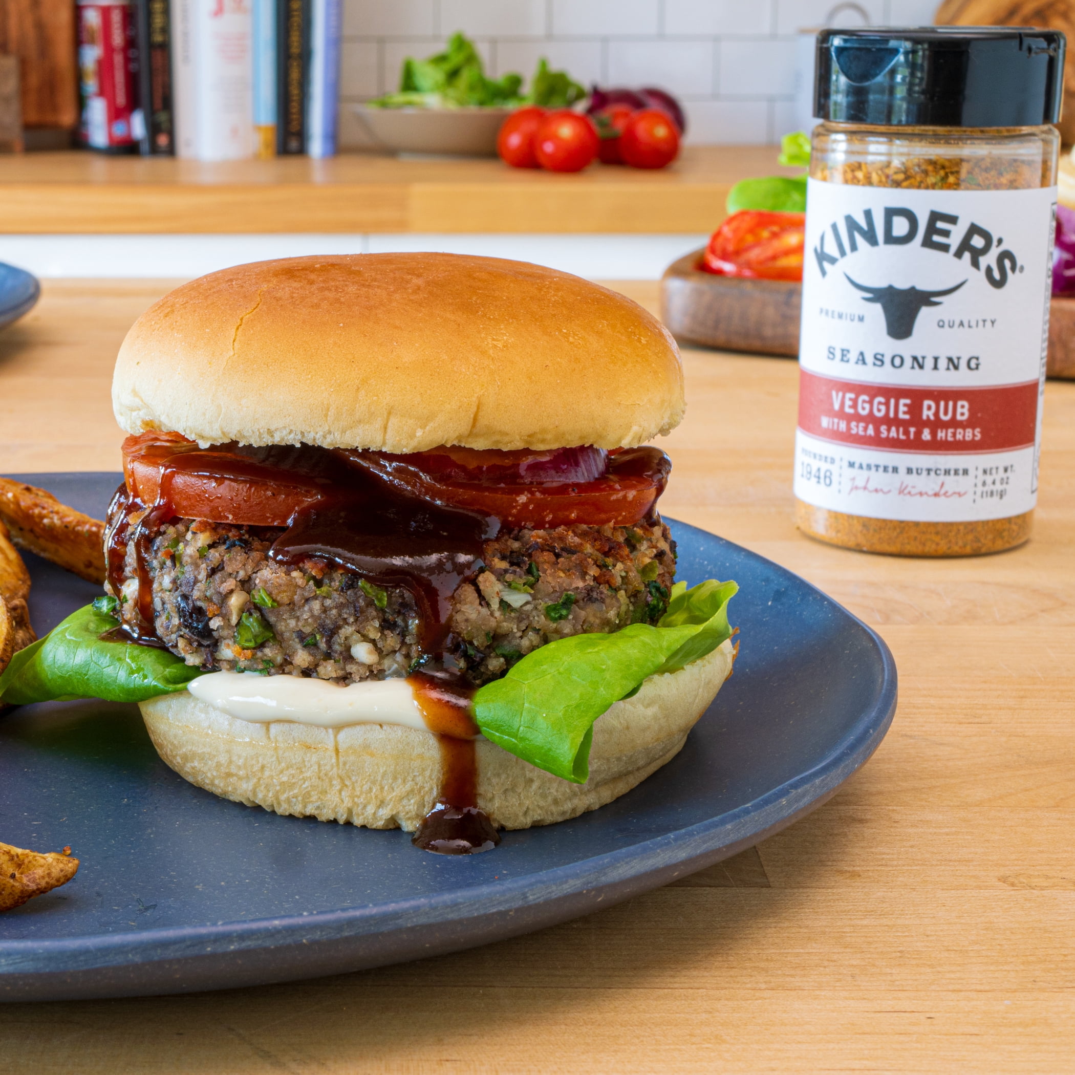 Kinder's Veggie Rub and Seasoning with Sea Salt and Herbs, 6.4 oz