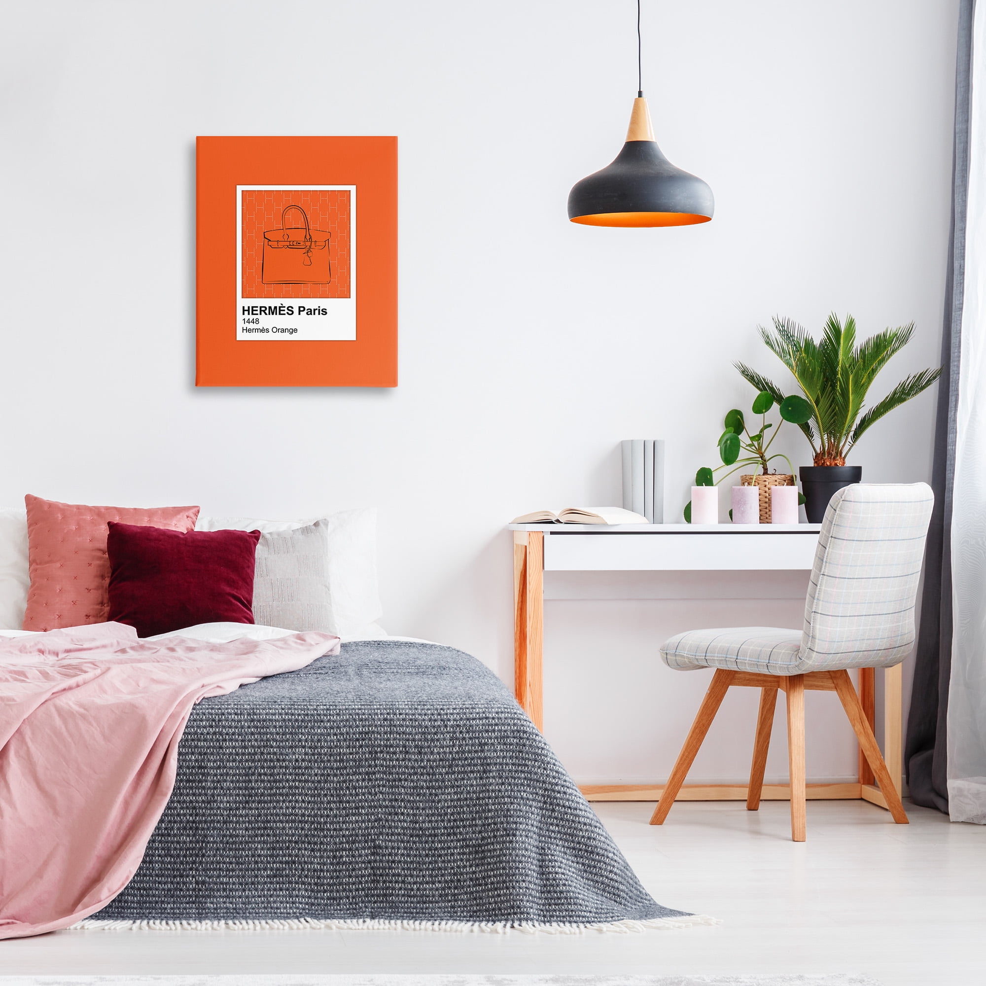 Stupell Industries Orange Fashion Hue Beauty & Fashion Painting Gallery Wrapped Canvas Art Print Wall Art, 24 x 30