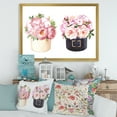 thumbnail image 3 of Designart 'Peonies and Rose With Flower Box' Farmhouse Framed Art Print, 3 of 4