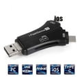 thumbnail image 1 of Leadingstar 4-in-1 Otg Card Reader Universal Multi-functional Mobile Phone Tf Sd Camera Multi Interface Card Reader (with App), 1 of 8