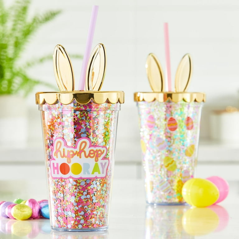 Packed Party 'Hip Hop Hooray' Easter Confetti Tumbler, 16OZ.