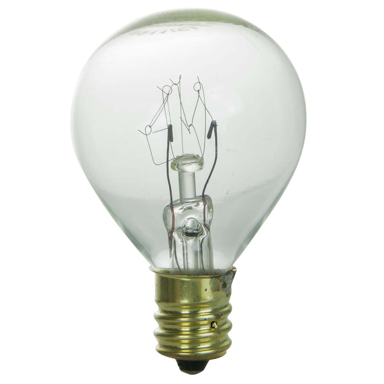 Pack of 25 Sunlite Incandescent 10 Watt G11 Globe 65 Lumens Clear Light Bulb