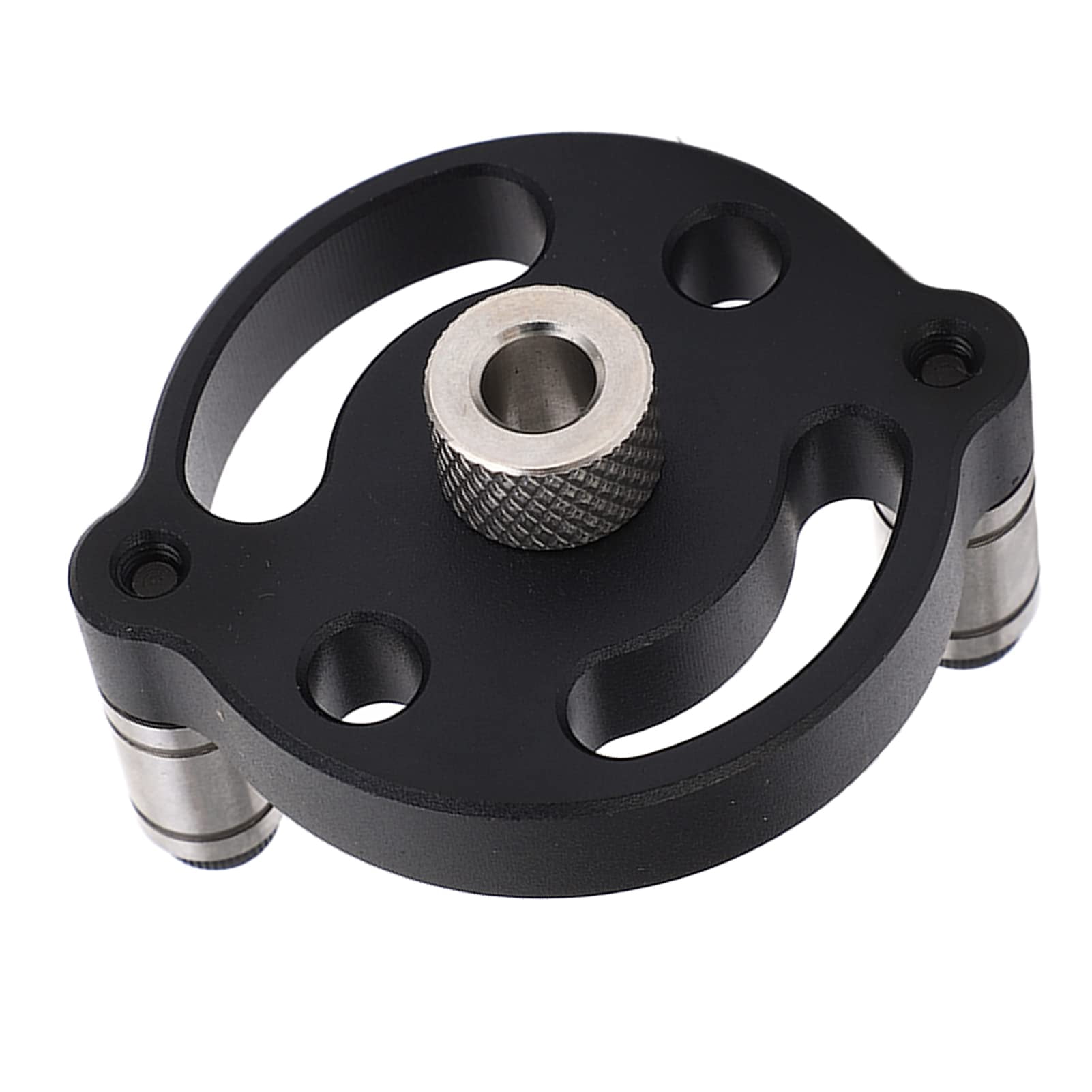 Self Centering Doweling Jig Woodworking Hole Drill Positioner Locator Self Adaptive Round Hole Punch Locator Set with Drill Bushings
