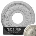 thumbnail image 3 of Ekena Millwork 11 7/8"OD x 3 5/8"ID x 7/8"P Helene Ceiling Medallion (Fits Canopies up to 5 1/4"), Hand-Painted Flash Gold, 3 of 5