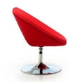 thumbnail image 3 of Perch Red and Polished Chrome Wool Blend Adjustable Chair, 3 of 4