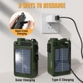 thumbnail image 4 of Radio portátil de onda corta Raddy RE40 de 4000 mAh + panel solar de 30 W, 4 of 9