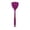 Purple, variant on Basdi 600ºf Heat Resistant Silicone Turner, Solid Kitchen Spatula Flipper, Food Grade Flexible & Thin Rubber Seamless Cooking Utensil for Flipping Egg, Pancake in Nonstick Cookware, Purple