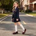 thumbnail image 6 of Miaoju Girls Dress Shoes-Mary Jane Shoes for Girls Low Heel Princess Hook and Loop Dress Shoes Party Wedding Flats for Little/Big Kids, 6 of 7