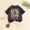 thumbnail image 2 of Akiihool T-Shirts Graphiques pour Garçons T-Shirt à Manches Courtes pour Garçons avec Logo à Col Rond, Doux, Confortable, Coupe Décontractée (Gris, 3-4 Ans), 2 of 3