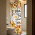 thumbnail image 5 of Thanksgiving Fall Harvest Shower Curtain Set, 72" x 72" Waterproof Polyester Bathroom Curtain with 12 Hooks, Rustic Farmhouse Blessed Pumpkin Vintage Home Decor for Restroom, 5 of 7