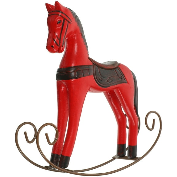 unbranded Horse Wooden Craft Vintage Horse Statue Wooden Figurine Horse Shaped Statue Craft