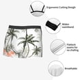 thumbnail image 3 of Yiaed Vintage Palm Trees Print Men's Soft Cotton Boxer Shorts Breathable Boxers Underwear Moisture-Wicking Underwear Stretch Boxer Briefs for Man-XX-Large, 3 of 5
