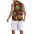 thumbnail image 5 of Rocae Frogs and Mushrooms for Men's Basketball Jersey Lightweight and Breathable Athletic Tank Top,Quick-Drying Sports Jersey Large, 5 of 9