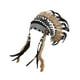 thumbnail image 4 of Sombrero de jefe indio americano, de plumas artificiales, diadema para fiesta, 4 of 9