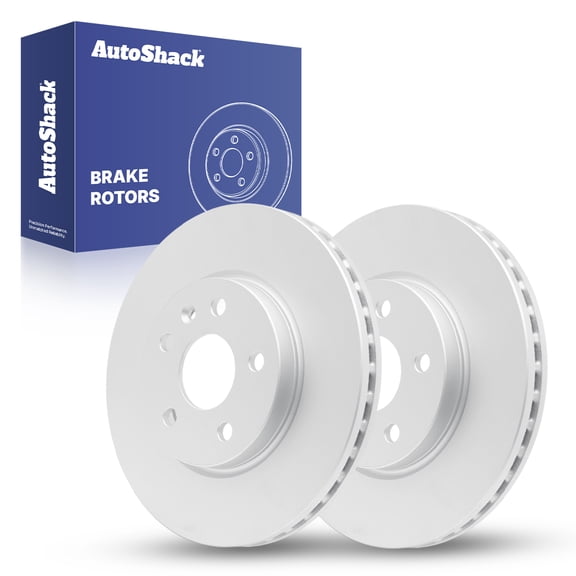 AutoShack Front Vented Coated Brake Rotors 2-PC Set Replacement for 2010-2019 Chevrolet Cruze 2012-2020 Chevrolet Sonic ArmorStop 10.87" (276 mm)